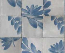 Керамогранит Rice Grigio Decoro Blossom Lux 15x15