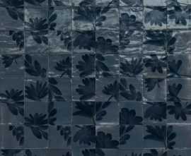 Керамогранит Rice Blu Decoro Blossom Lux 15x15