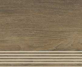 Ступень Roble Brown Stopnica Prosta mat 29,4x59,9