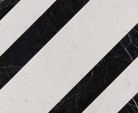 Декор Roma Diamond Righe Carrara Nero Reale Inserto 60x60