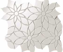 Мозаика Roma Gold Onice Neve Daisy Slash Mosaico