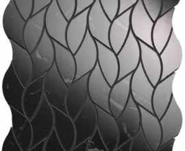 Мозаика Roma Gold Nero Elegante Leaves Mosaico Brillante