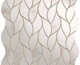 Мозаика Roma Gold Calacatta Oro Leaves Mosaico Brillante