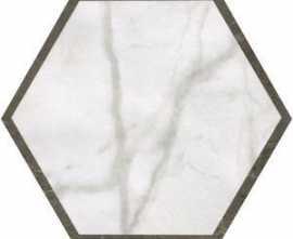 Керамогранит Roma Deco Calacatta Imperiale Esagono 21,6x25