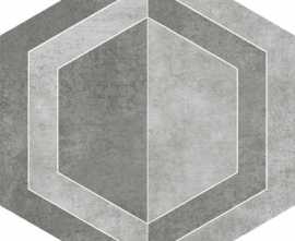 Декор Scratch Grys Heksagon B Mat 26x29,8
