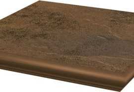 Ступень Semir Beige наружная с капиносом структурная 33x33