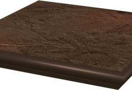 Ступень Semir Brown наружная с капиносом структурная 33x33