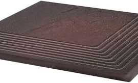 Ступень Semir Rosa структурная угловая 30x30