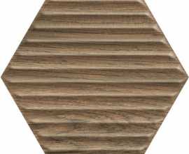Плитка Serene Brown Heksagon Struktura 17,1x19,8