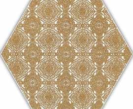 Декор Shiny Lines Gold Heksagon Inserto E 17,1x19,8