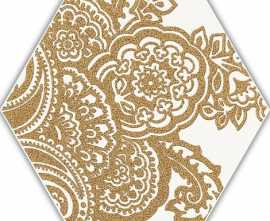 Декор Shiny Lines Gold Heksagon Inserto B 17,1x19,8
