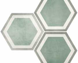 Керамогранит SIX Cementine Pisa Aqua 23x27