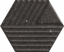 Плитка Space Dust Nero Heksagon Struktura C 17,1x19,8