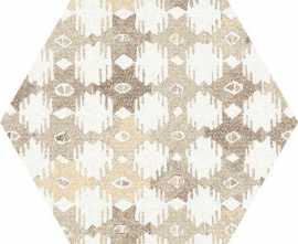 Декор Tex Ivory Pattern Hexagon Nat. 25x29