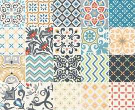 Декор Unit Plus Patch White (микс из 20-ти рисунков) 22,3x22,3