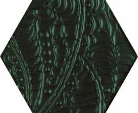 Декор Urban Colours Green Inserto Szklane Heksagon (стекло) 17,1x19,8