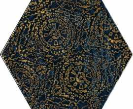 Декор Urban Colours Blue Inserto Szklane Heksagon A (стекло) 17,1x19,8