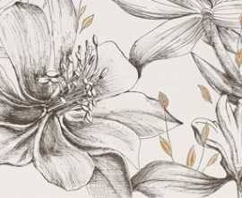 Декор Velo Bianco flowers 1 59,8x119,8