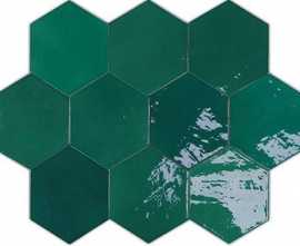 Плитка Zellige Hexa Emerald 10,8x12,4