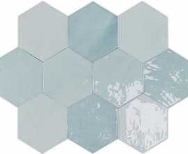 Плитка Zellige Hexa Aqua 10,8x12,4