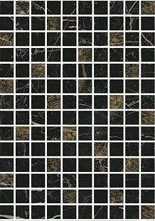 Декор Астория черный мозаичный 25x75