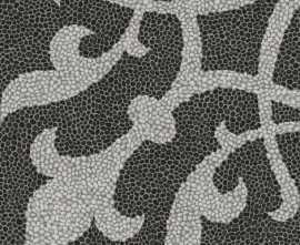 Керамогранит Багатти белый черный обрезной 80x80