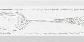 Декор Гамма Spoon/Ложка Зеленый 8,5x28,5