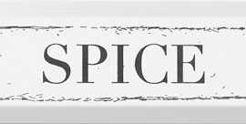 Декор Гамма Spice Черный 8,5x28,5