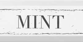 Декор Гамма Mint Черный 8,5x28,5