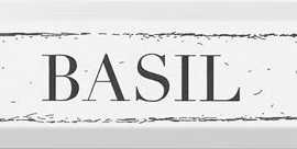 Декор Гамма Basil Черный 8,5x28,5