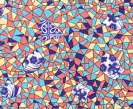 Декор Гауди мозаичный многоцветный 20x33