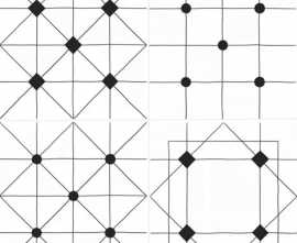 Керамогранит Домино Декор Геометрия 30x30