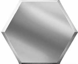Плитка Сота Зеркальная серебряная 25,9x30