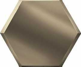 Плитка Сота Зеркальная бронзовая 25,9x30