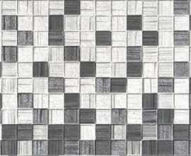 Плитка Мегаполис Мозаика серая 25x50