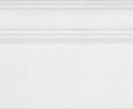 Плинтус Монфорте белый обрезной 20x40