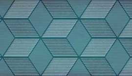 Декор Парижанка Гексагон синий 20x60