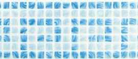 Бордюр Римская мозаика голубой 10x33