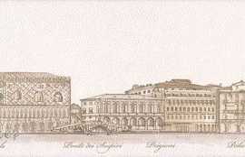Декор Сафьян Панорама Venezia 15x40 STG\A578\15061