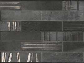 Декор Синай кирпичи черный 30x60