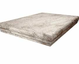 Ступень Терраса коричневый угловая правая 30x30