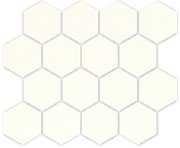 Мозаика Uniwersalna Mozaika prasowana Bianco hexagon