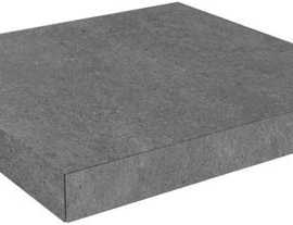 Ступень Фондамента пепельный угловая клееная 33x33