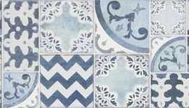Декор Pottery Decoro Azulejo Light, Turquoise, Ocean 25x76