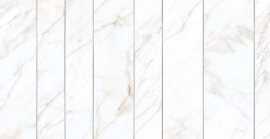 Мозаика Magnifica Mosaico Strip Inserto Metallo Calacatta Gold