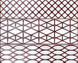 Декор Brick Glossy Purple Decoro Mix 10x30