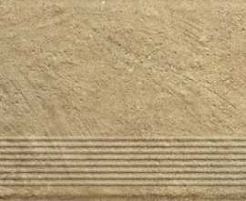 Ступень Eremite beige stopnica prosta struktura mat 30x60