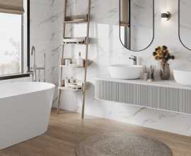 Керамогранит Calacatta Sharp Gold (Ceradim, Индия)
