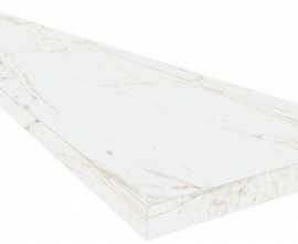 Ступень Канова Уайт угловая правая 33x120