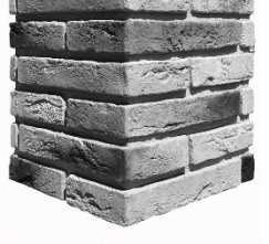 Искусственный камень White Hills 383-45 Остия брик угол 12x26.5x4.9